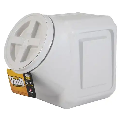 Gamma2 Vittles Vault Stackable Dog Food Storage Container With Airtight Lid - Fits up to 60 Pounds of Dry Pet Food - For Bulk Cat Kibble Use - BPA-Free Plastic - Made in the USA - 14.5